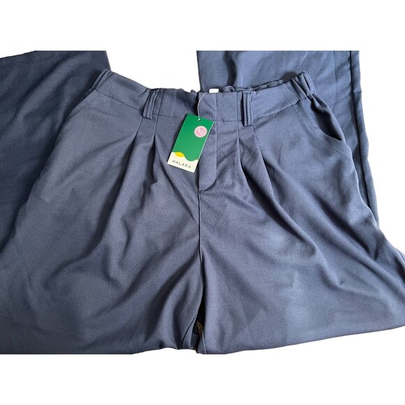 Halara High Waisted Plicated Side Pocket Wide Leg Waffle Pants Sz Small Womens B - Picture 5 of 7